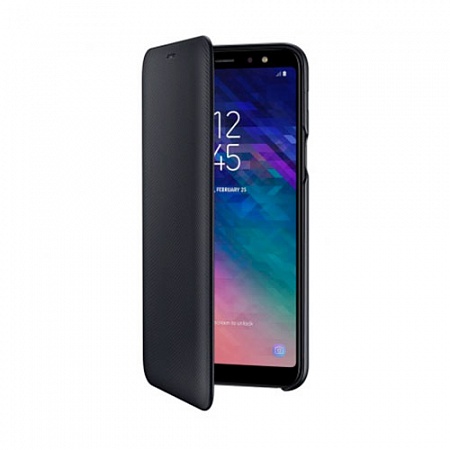  Samsung (A6+) Wallet Cover	black