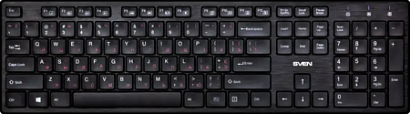������������ ���������� SVEN KB-E5900W ������ 2018/NEW (2,4 GHz, 104��. Slim, �������. ��� ��)