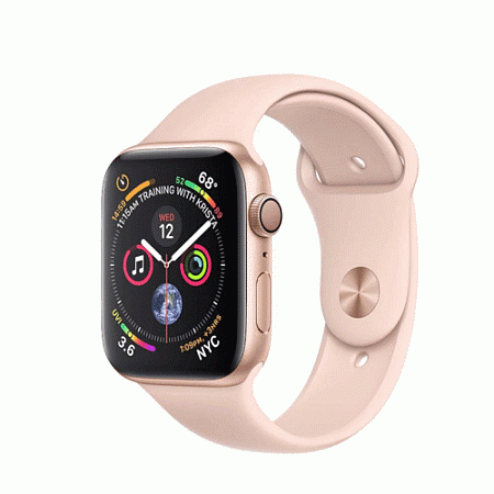 ���� Apple��Watch Series�4 GPS, 40mm Gold Aluminium Case with Pink Sand Sport Band