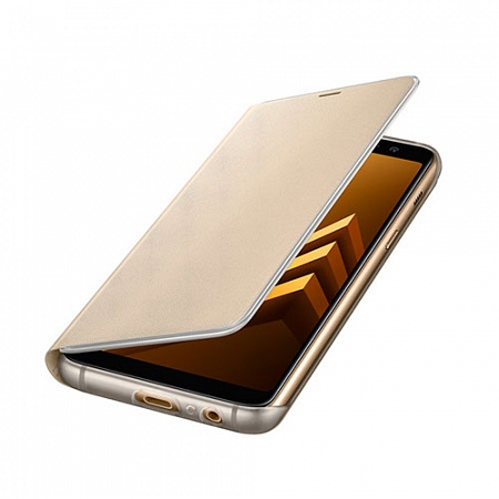 Чехол Samsung (A8) Neon Flip Cover	gold