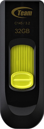 Память флеш Team Group 32 Gb C145 USB 3.2 Gen1 Yellow Память флеш Team Group 32 Gb C145 USB 3.2 Gen1 Yellow