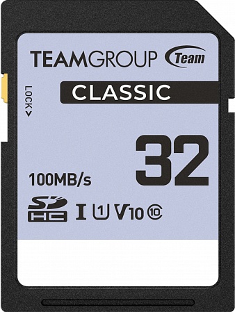 Карта памяти Team Group 32 Gb Classic SDHC UHS-I U1 V10 Карта памяти Team Group 32 Gb Classic SDHC UHS-I U1 V10