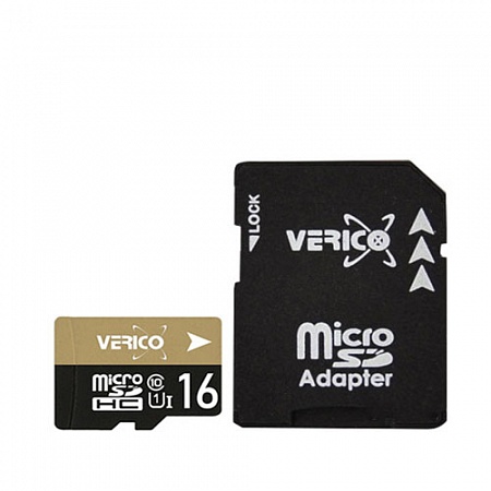 ����� ������ VERICO/MICROSDHC+ADAPTER 16GB 1MCOV