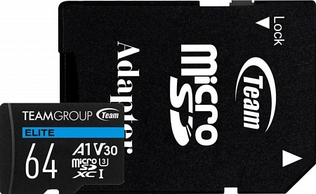 ����� ������ Team Group 64 Gb Micro SDXC + adapter Elite U3 V30 A1
