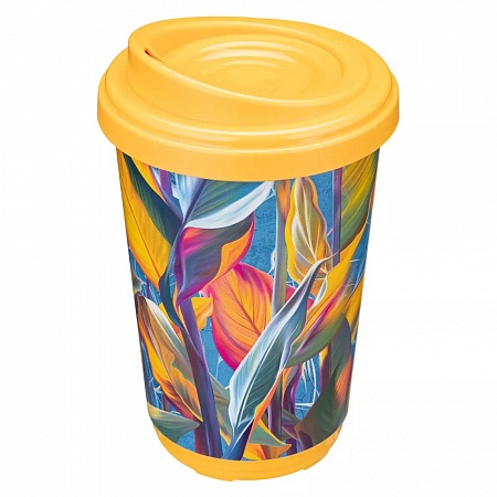 Термостакан с декором 400 мл (Оранжевый) Phibo 433233308 Термостакан с декором 400 мл (Оранжевый) Phibo 433233308