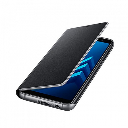 Чехол Samsung (A8) Neon Flip Cover black