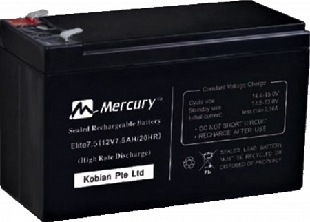 ����������� MERCURY sealed leaded battery 7.5A/12V
